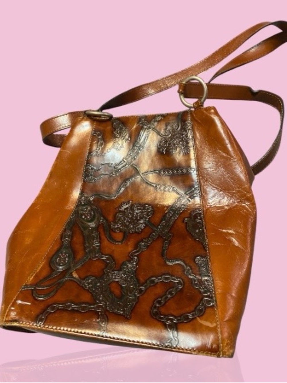 Ceistian Genuine Leather Brown Shoulder Bag - made in Italy